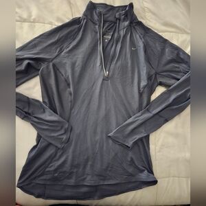 Nike Gray Long Sleeve Dri-Fit Top